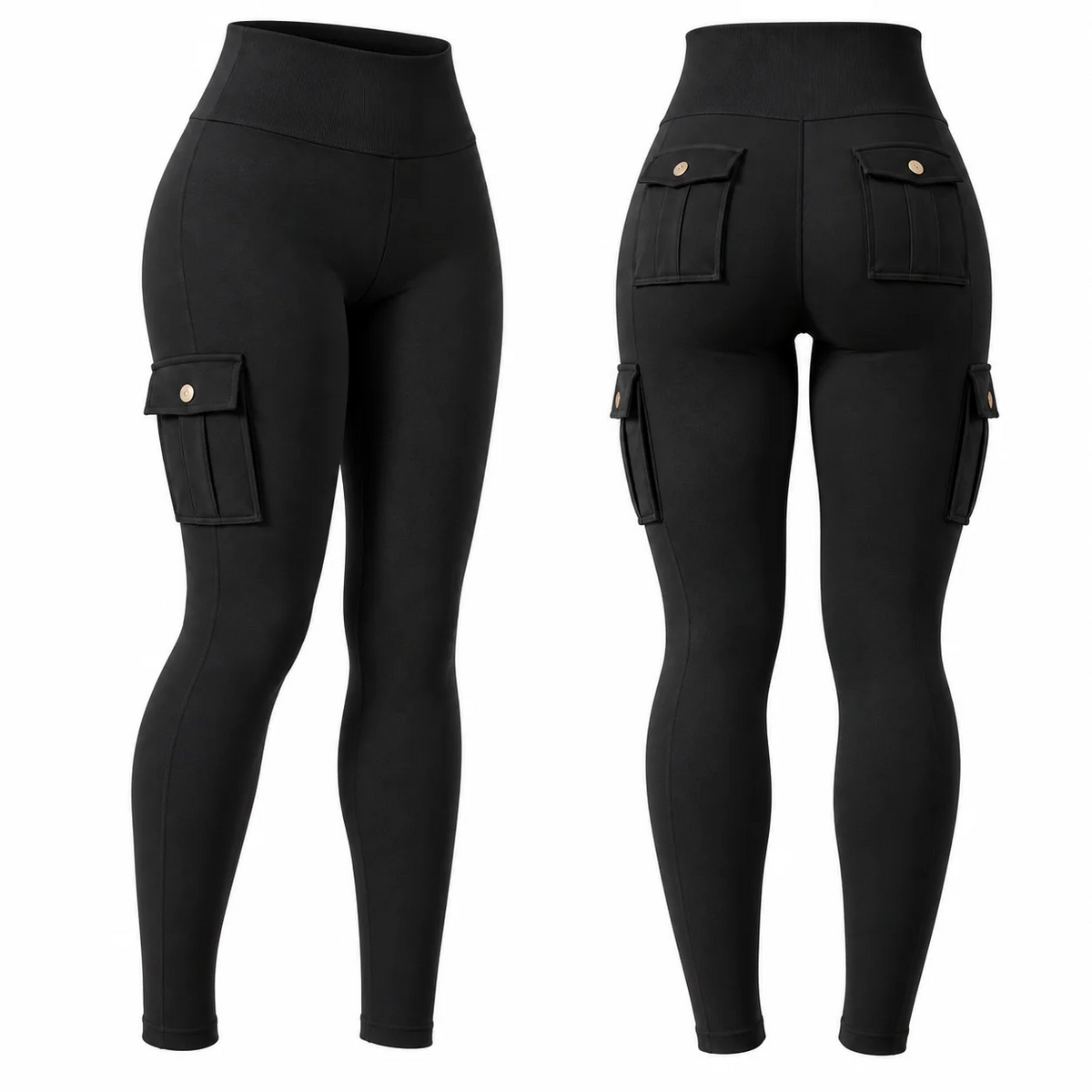 High Waist Lined Stretch Leggings