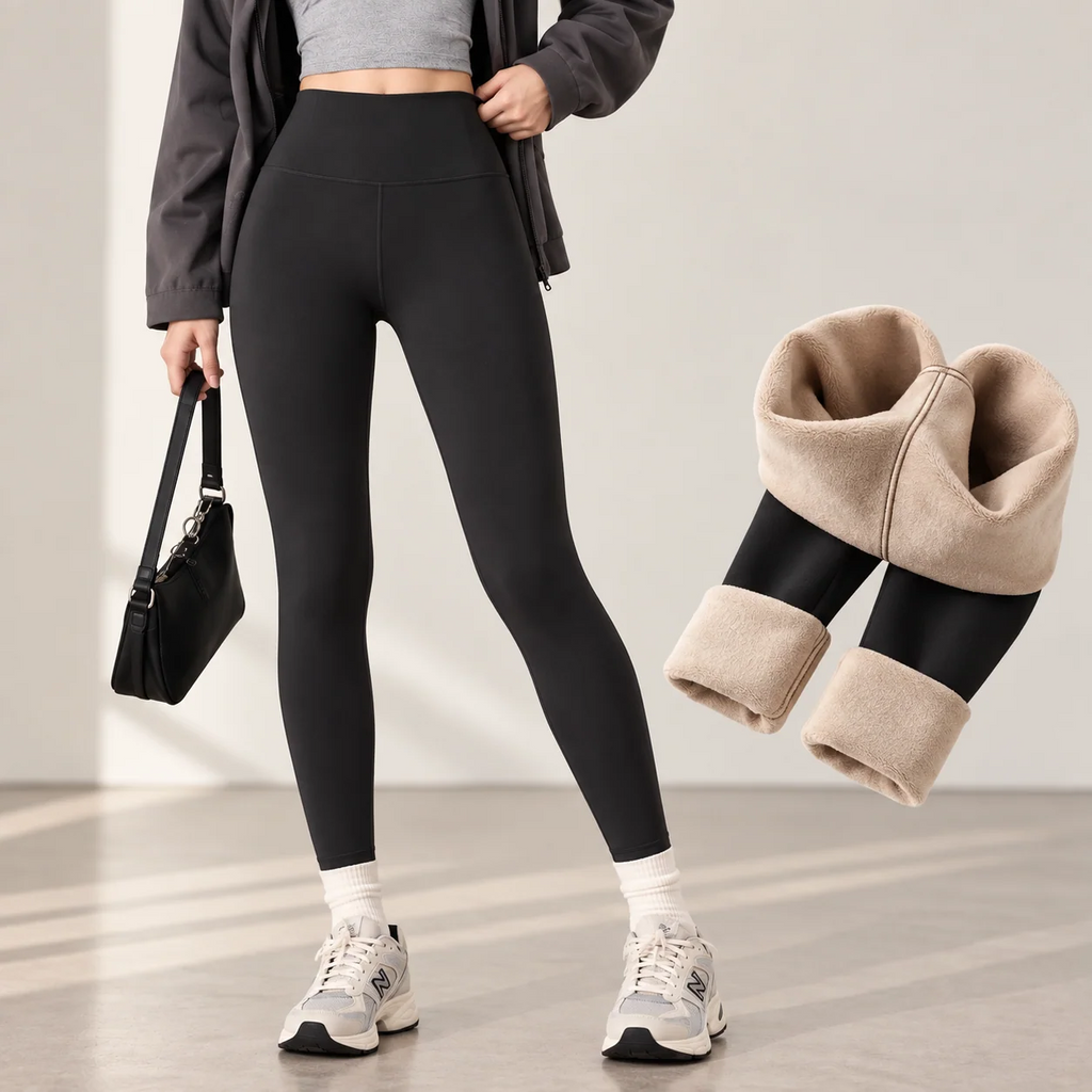 Rabbit Fleece Seamless High Waist Slim Leggings