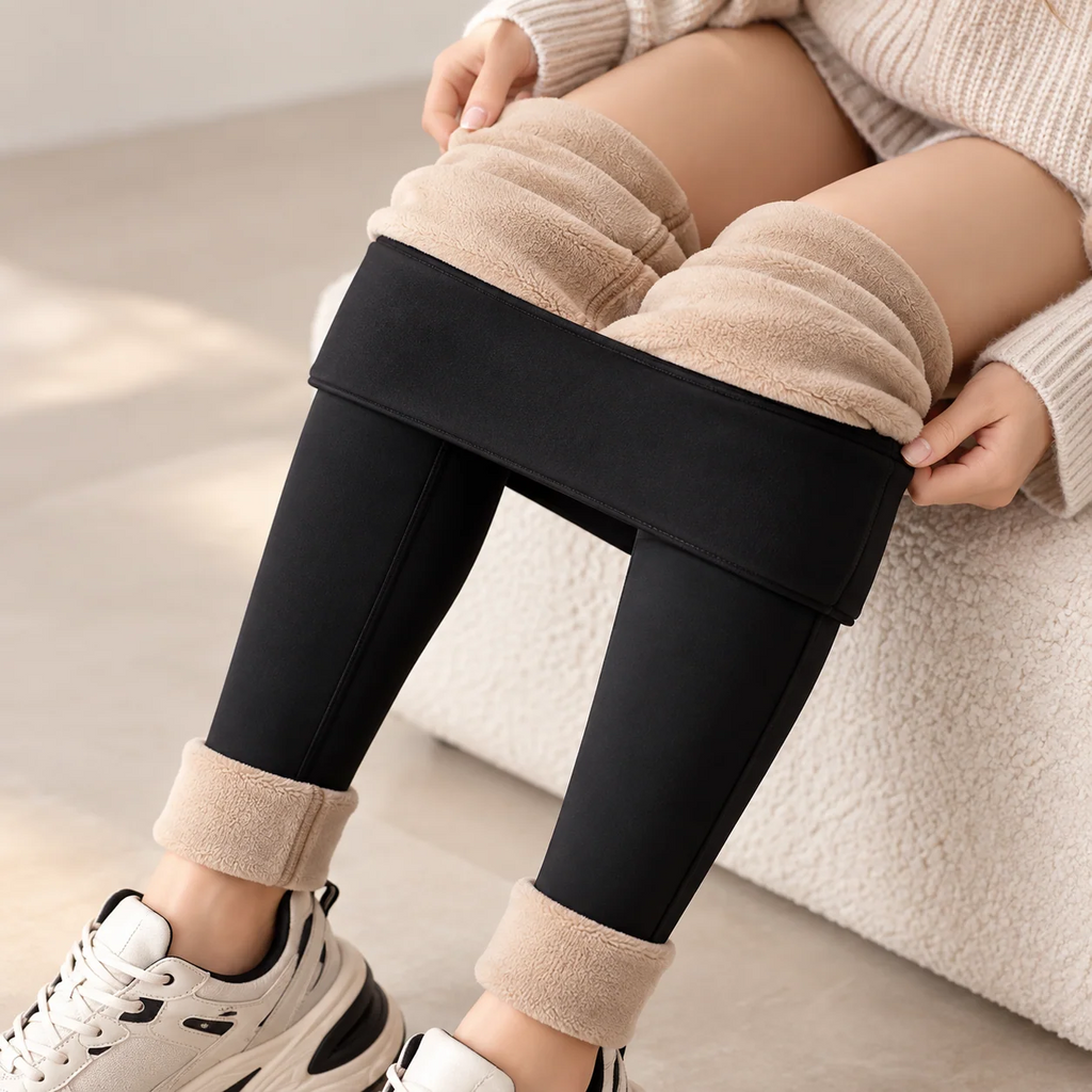 Rabbit Fleece Seamless High Waist Slim Leggings